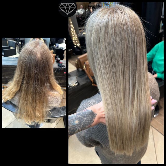 Stylistka Sandra 🤩😁 #hairstyle #włosy #koloryzacjawłosów #fryzjerpoznań #fryzjerpiatkowo #piatkowopoznan #blondwłosy