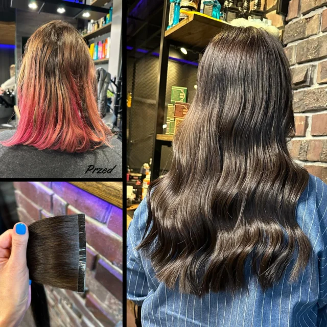 Totalna zmiana z&nbsp;krótkich różowych włosów… na&nbsp;długie i&nbsp;gęste włosy, w&nbsp;pięknym czekoladowym odcieniu🔥🤩

100 gramów włosów - mix 3 odcieni

U klientki wykonana została dekoloryzacja włosów (kąpiel rozjaśniająca), koloryzacja oraz&nbsp;przedłużanie włosów metodą Bio Taśmy.

#przedłużaniewłosów #przedłużanewłosy #biotaśmy #biotape #pięknewłosy #dlugiewlosy #salonfryzjerski #poznań #fryzjerpoznan #dekoloryzacja #dekoloryzacjawłosów #różowewłosy #brązowewłosy